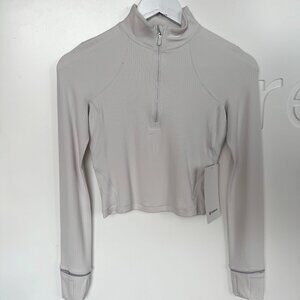 Lululemon Ribbed Ready to Rulu Half Zip Cropped
